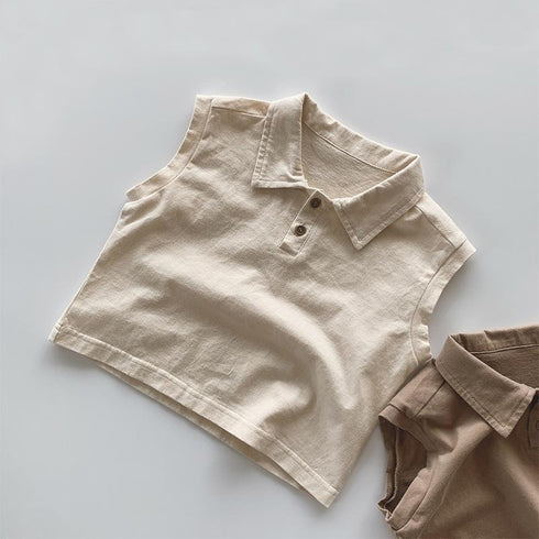 Children's Sleeveless Vest Cotton Loose Casual T-shirt