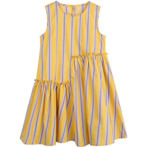 Summer New Children's Clothing Girls Skirt Striped Vest Dress Girls Dress