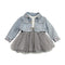 Children's Gauze Skirt Denim Two-piece Set