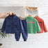 Children's winter clothing plus velvet leisure sports suit