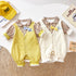 Autumn New Baby Jumpsuit Men's Baby Cotton Outside Clothes Long Sleeve Climbing Clothes Ha Clothes
