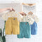 Children's Shirt Cotton Bear Shirt Suspender Pants Set