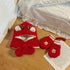 Autumn and winter Christmas children's hat scarf one glove set Circumference 19.7-20.5inch
