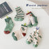 Dinosaur baby socks striped letter color matching socks
