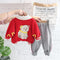 Children's Spring and Autumn Cardigan Set Three-Piece Set