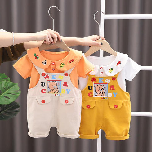 Summer Suit Girls' Strap Two Piece Set