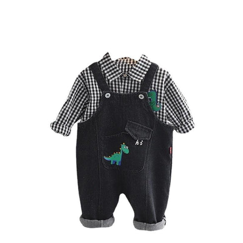 Spring and Autumn Boys Strapless Two-Piece Set