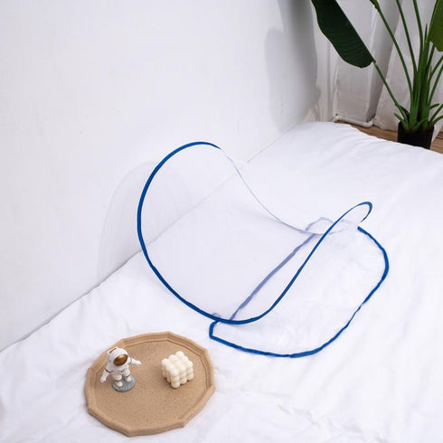 Installation Free Folding Mosquito Net Encryption Mosquito Proof Round Head Face Mini Mosquito Proof Mosquito Net