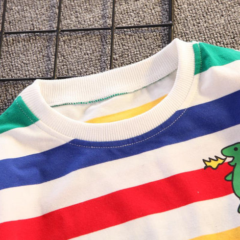 Summer Children's T-shirt Pants Two-Piece Set