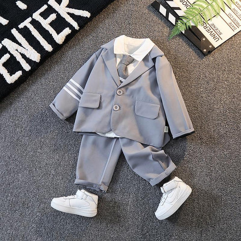 Spring and Autumn Boys Leisure Three-Piece Set