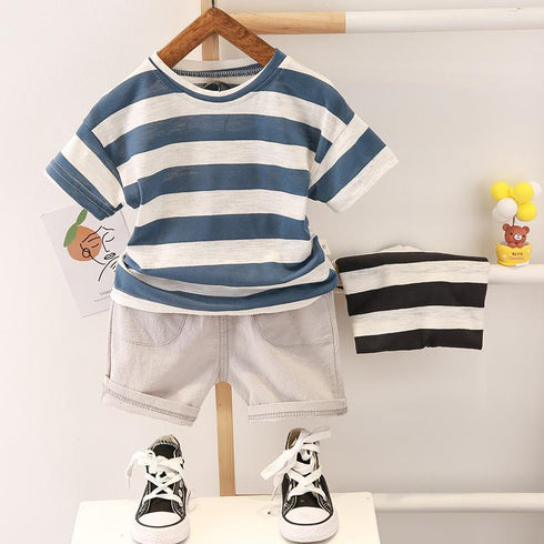 Boys suit summer short sleeve two-piece set