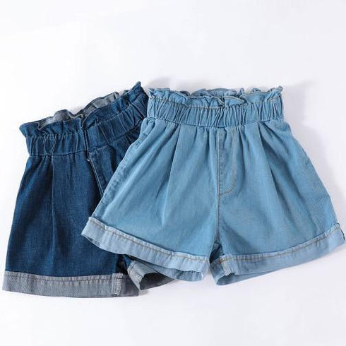 Girls' Summer Versatile Denim Shorts