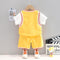 Summer boys' cartoon sports short sleeve shorts set