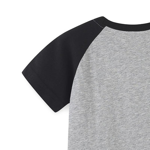 Summer boys excavator printed short sleeves