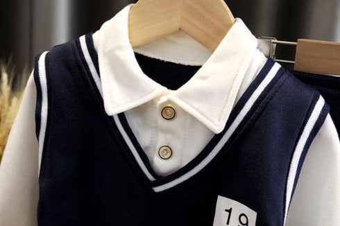 Children's Spring and Autumn Set Two-Piece Set