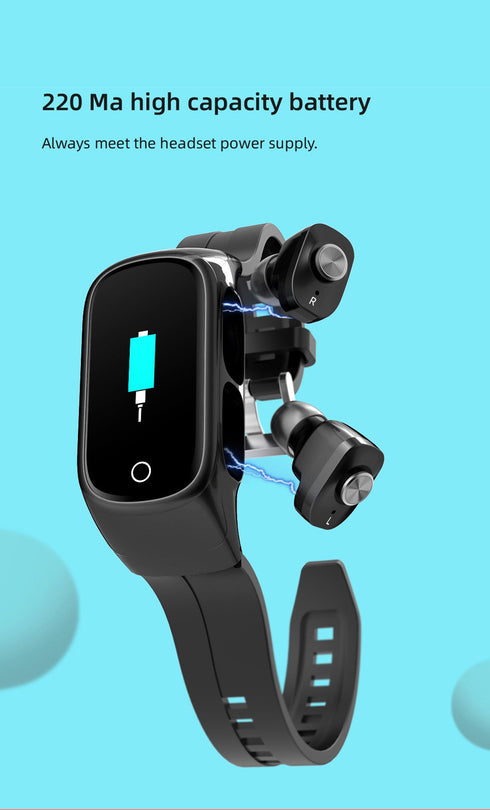 Smart bracelet Bluetooth headset 2 in 1