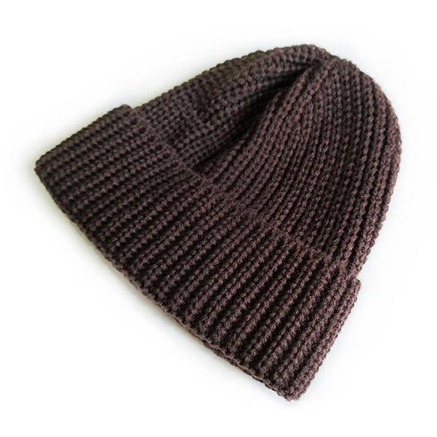 Solid color knitted wool hat 17.32-23.62 inches