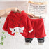 Children's Cashmere Set Warm Winter Dress Two-Piece Set