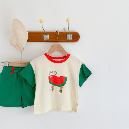 Children's Two Piece Fruit Print Set