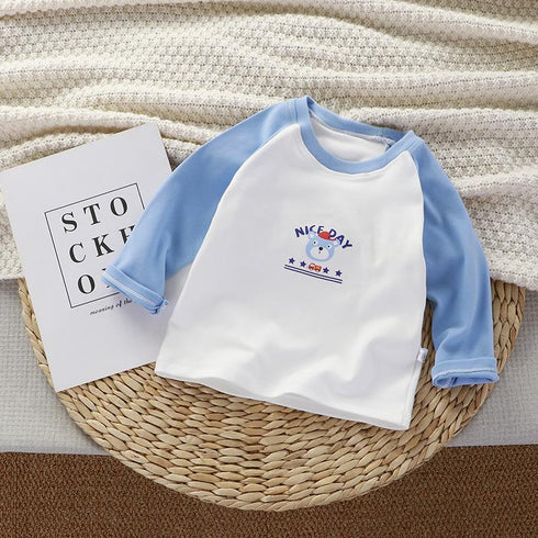 Children's Backing Shirt Long Sleeve Warm Pullover