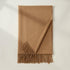 Solid color medium and long warm scarf tassel scarf