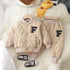 Winter boys long sleeve suit two-piece set