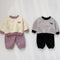 Baby winter suit contrast padded sweater suit