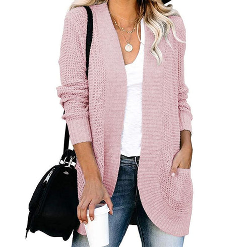 Large Pocket Sweater Cardigan