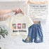 Cartoon Print Round Neck Short Sleeve Suit Boys' Casual Denim Shorts Two Piece Set
