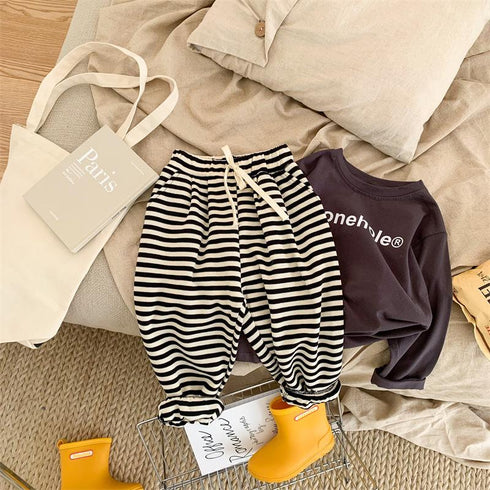 children's striped leggings