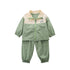 Spring and Autumn Boys Long Sleeve Suit Cardigan Two-Piece Set