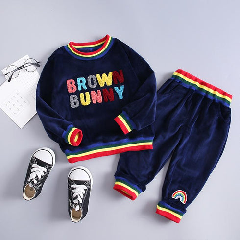 Spring and Autumn Children's Suit Two-Piece Set