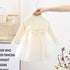 New Year's Christmas children's base skirt round neck solid color slim knit base shirt skirt