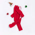 Holiday Style Christmas Scarlet Jumpsuit Christmas Hat Set Party Suit Jumpsuit