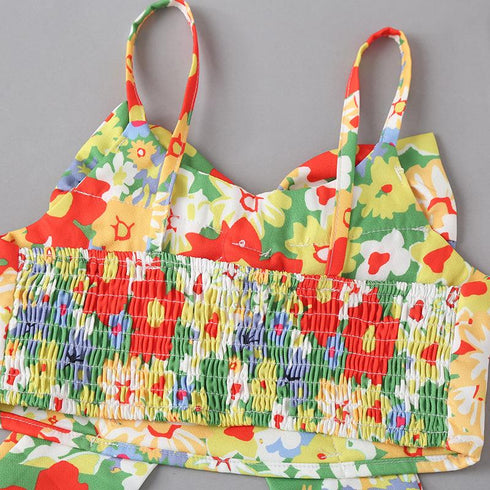 Summer girls French floral camisole