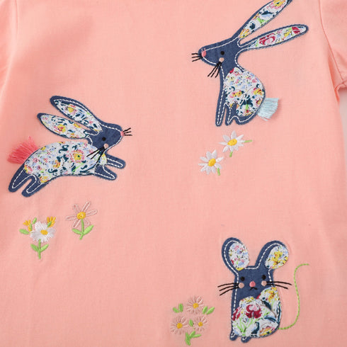 Girls Long Sleeve T-shirt European And American Autumn New Cartoon Printed Jacket