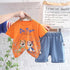 Children's Summer Suit Short Sleeve Denim Shorts