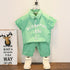 Children's short sleeve suit short sleeve shorts two-piece set