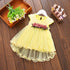 Summer New Girl Waist Flower Princess Dress Baby Girl Dress Fishtail Skirt