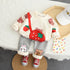 Round Neck Bear Rabbit Sweater Long Sleeve Suit With Zipper Bag