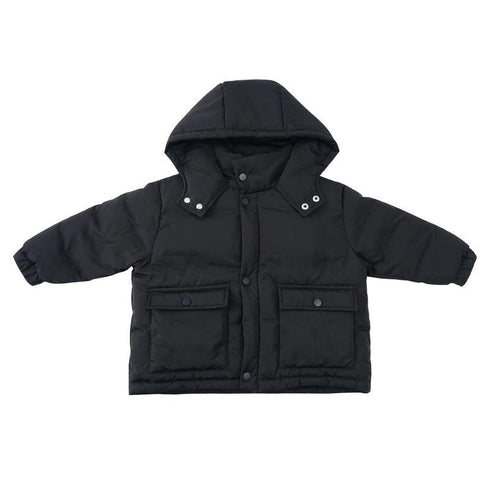 Children's Short Down Jacket Thickened Hat 90 White Duck Down