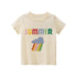 Summer girls short sleeve rainbow