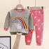 Cotton Underwear Suit Boys and Girls Autumn Clothes Pants Pajamas Loungewear