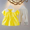 Baby girl summer short sleeve two-piece set