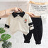 Spring and Autumn Boys' Long Sleeve Suit Two-Piece Set