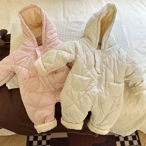 Lingge baby out of the suit jumpsuit cotton-padded jacket