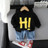 Spring and Autumn Children's Hoodie Two-Piece Set