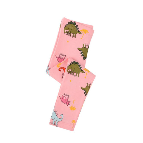 Autumn New Girls Cartoon Printed Pants Cotton Pants