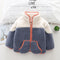 Autumn and winter boys plus velvet warm long sleeve coat
