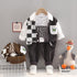 Spring and Autumn Boys Long Sleeve Three-Piece Set